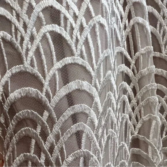 HOLD Stone Cold Fox Logan Crochet White Cream Lace Maxi Dress Bridal Sz 1 - Picture 10 of 11